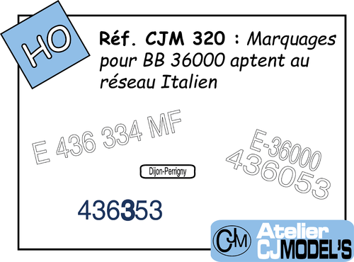 CJM 320 : Immatriculations pour BB 436300