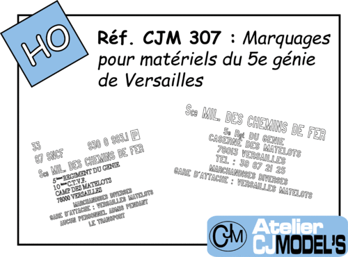 CJM 307 : 5e Génie de Versailles