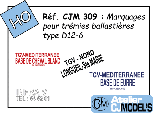 CJM 309 : Décoration pour trémies ballastières