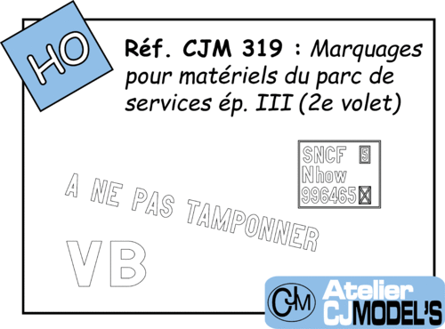 CJM 319 : Marquages parc de services époque III