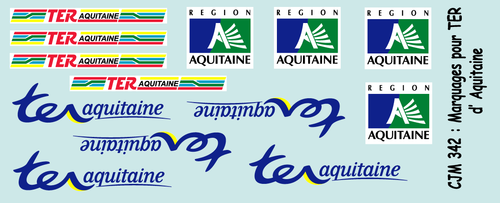 CJM 342 : Logos TER région Aquitaine