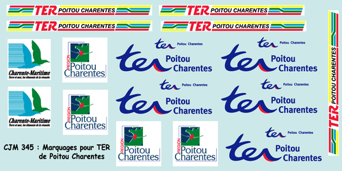 CJM 345 : Logos TER région Poitou Charentes