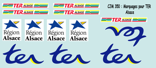 CJM 350 : Logos TER région Alsace