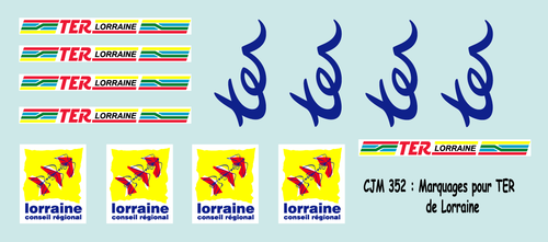 CJM 352 : Logos TER région Lorraine