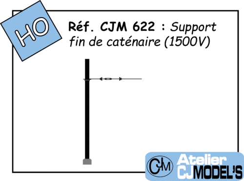 CJM 622 : Support fin de caténaire