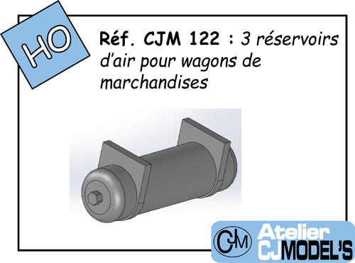 CJM 122 : 3 réservoirs d'air modernes pour wagons