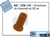CJM 124 : 10 mitrons de cheminée (50cm)