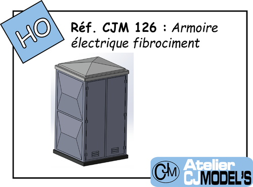 CJM 126 : Armoire électrique en fibrociment