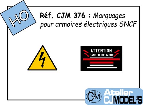 CJM 376 : Signalétique armoires électriques