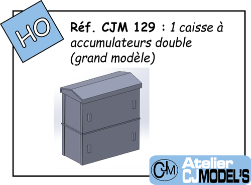 CJM 129 : 1 caisse à accumulateurs double