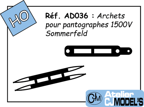 AD036 : Palettes pour pantographes Sommerfeld
