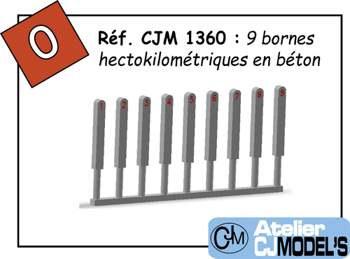 CJM 1360 : Bornes hectokilométriques