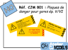 CJM 801 : Plaques de danger gare