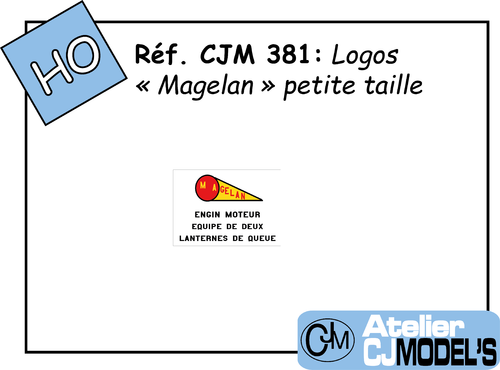 CJM 381 : Logos "Magelan" petit modèle