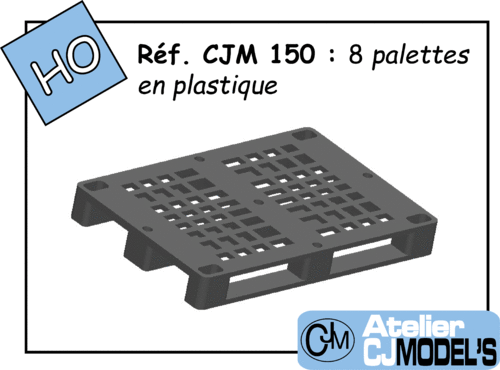 CJM 150 : 8 palettes plastiques