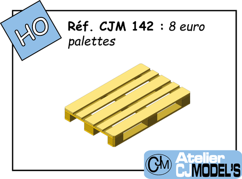 CJM 142 : 8 euro palettes