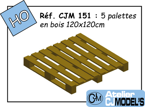 CJM 151 : 5 palettes 120x120